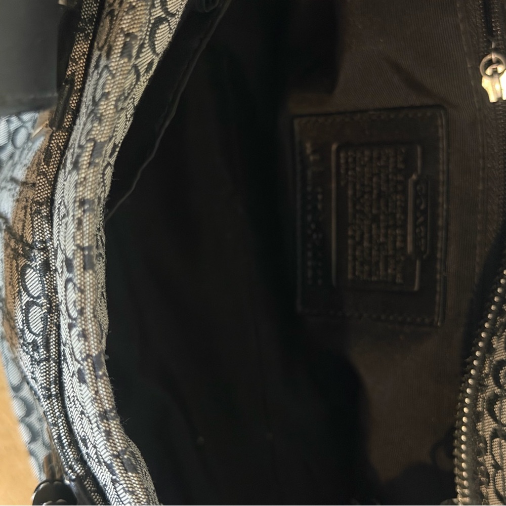 COACH Soho BUNDLE Signature C’s Black and Gray Shoulder Bag Set - Picture 5 of 9